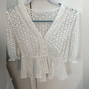 Flower detailed peplum top NY&COMPANY